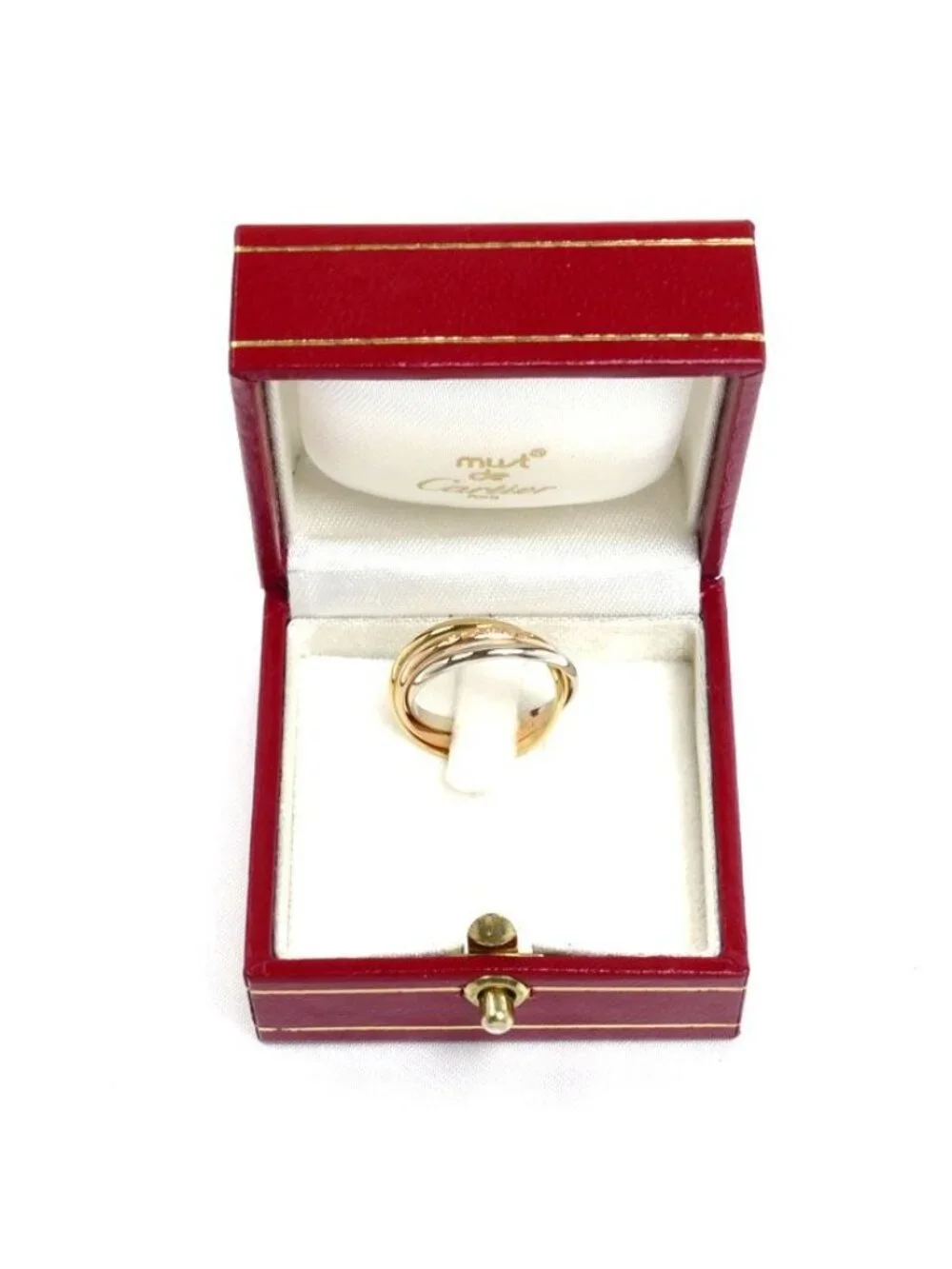 Cartier 18k Yellow Gold PG WG Trinity Ring